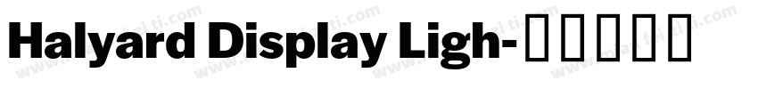 Halyard Display Ligh字体转换